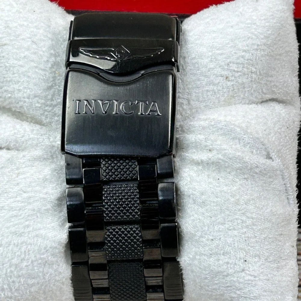 Invicta Reserve Bolt Zeus 12803 Mens Swiss‎ Chronograph Black Steel Watch w. Box